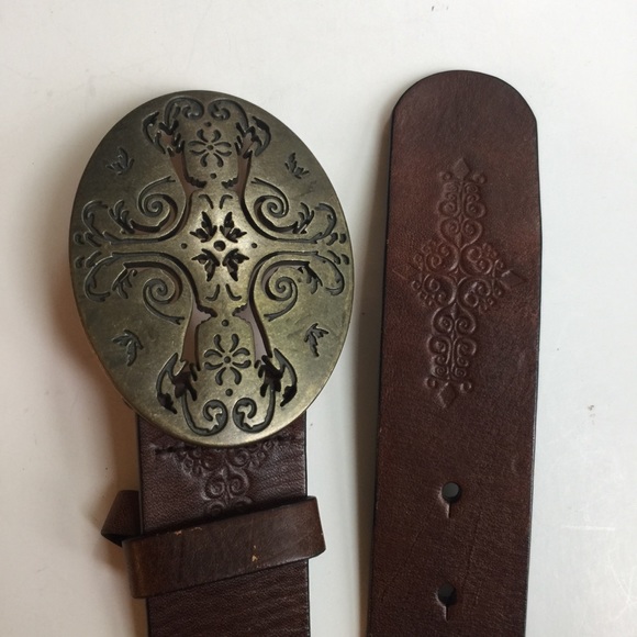 LIZ CLAIBORNE BROWN BOHO WOMENS BELT MEDIUM - Picture 2 of 12